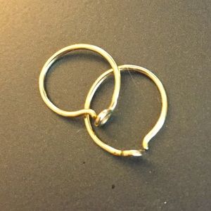 Automic Gold gold huggie hoops